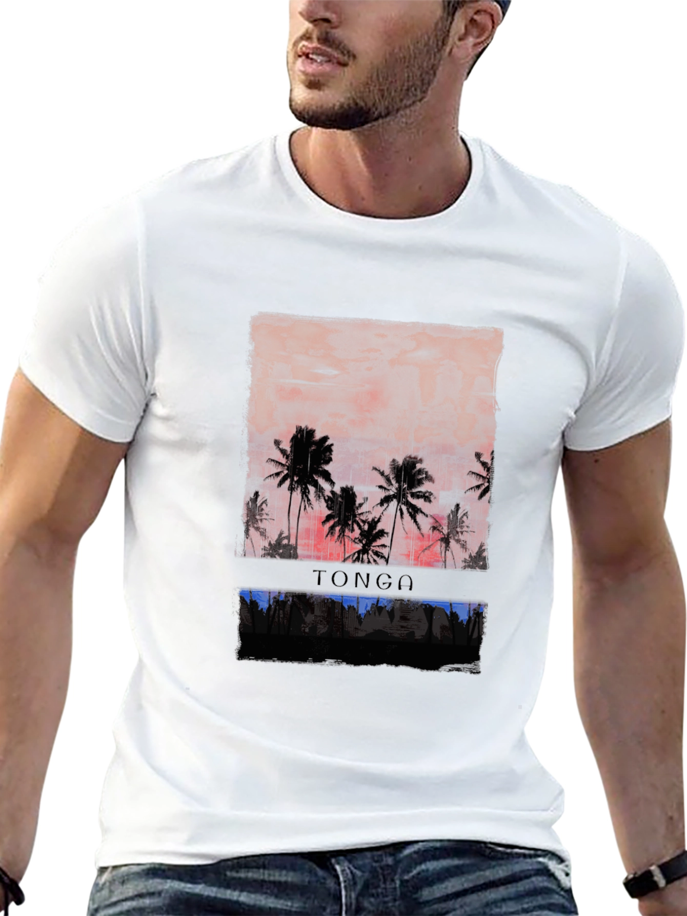 Tonga Sunset Graphic Tee - Island Life Shirt