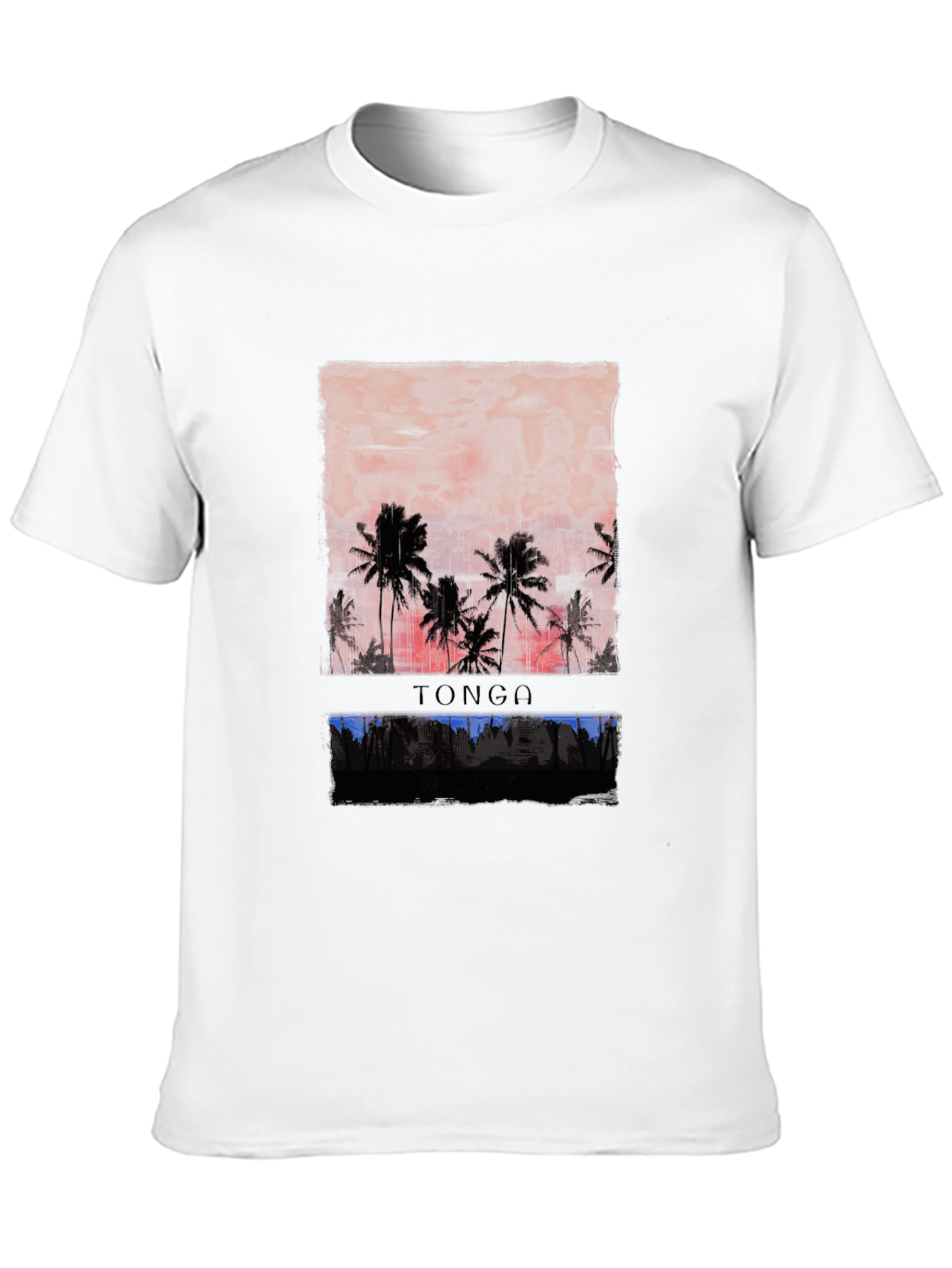 Tonga Sunset Graphic Tee - Island Life Shirt