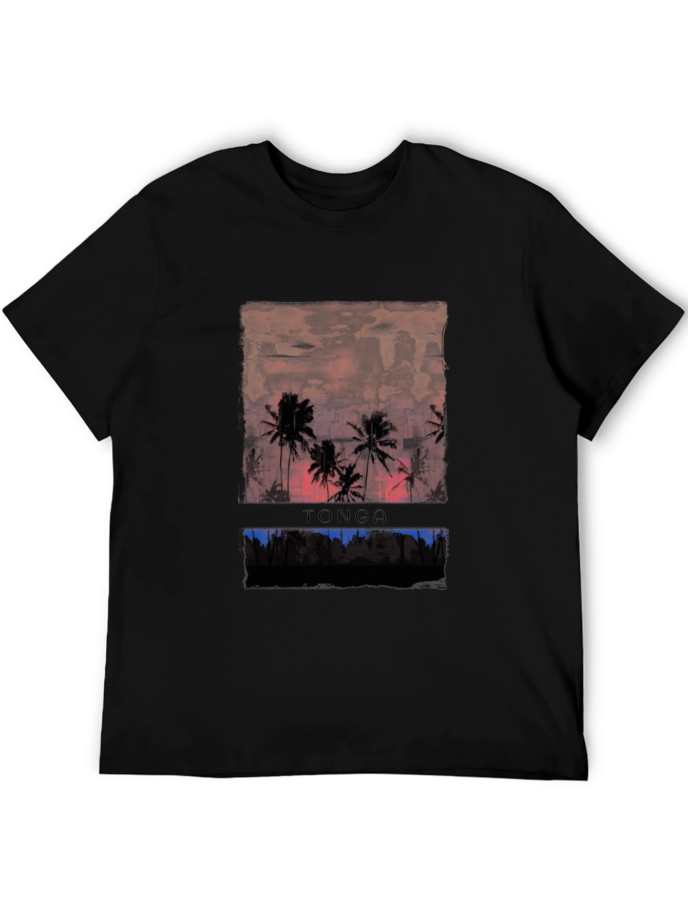 Tonga Sunset Graphic Tee - Island Life Shirt