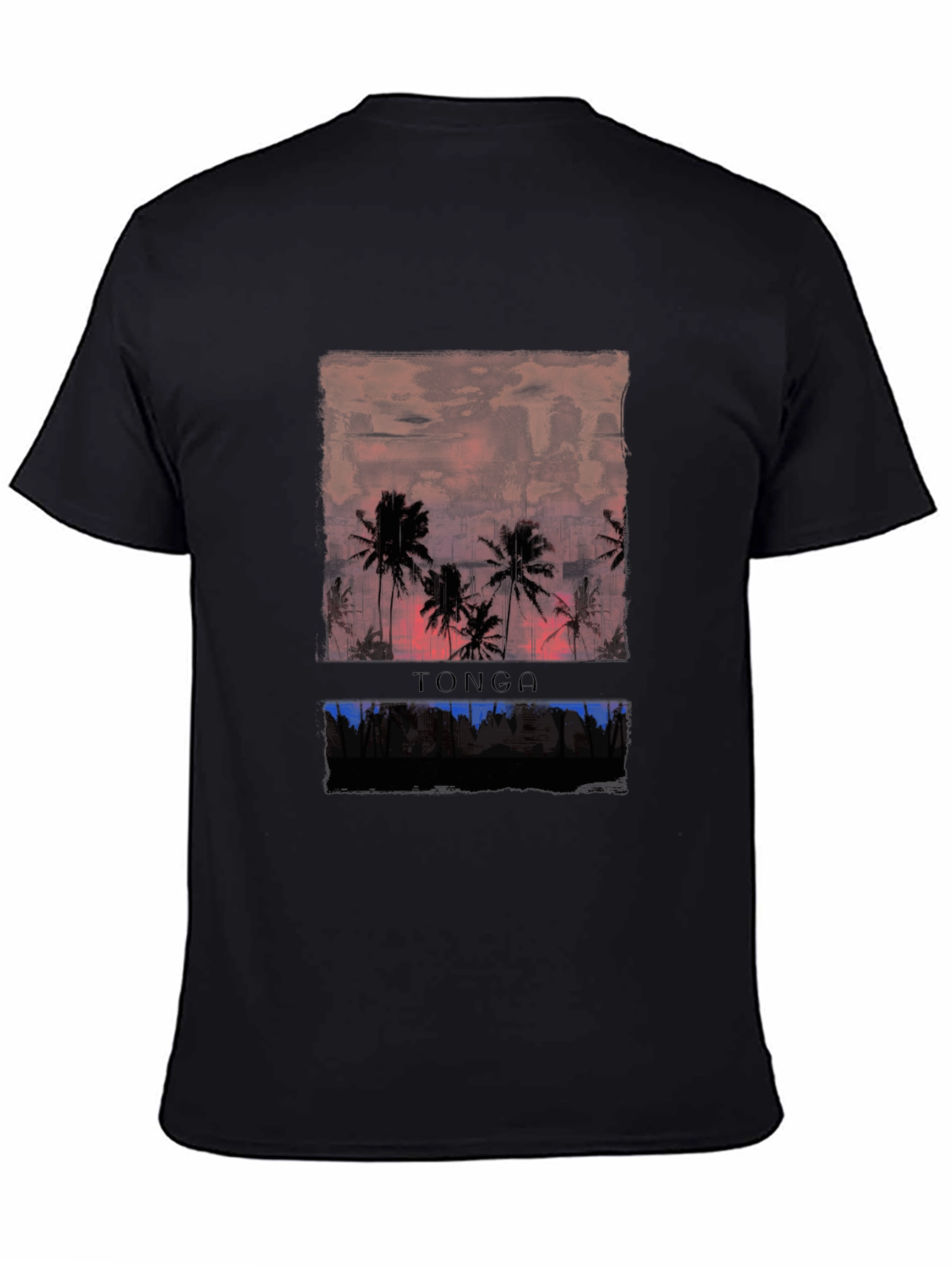 Tonga Sunset Graphic Tee - Island Life Shirt