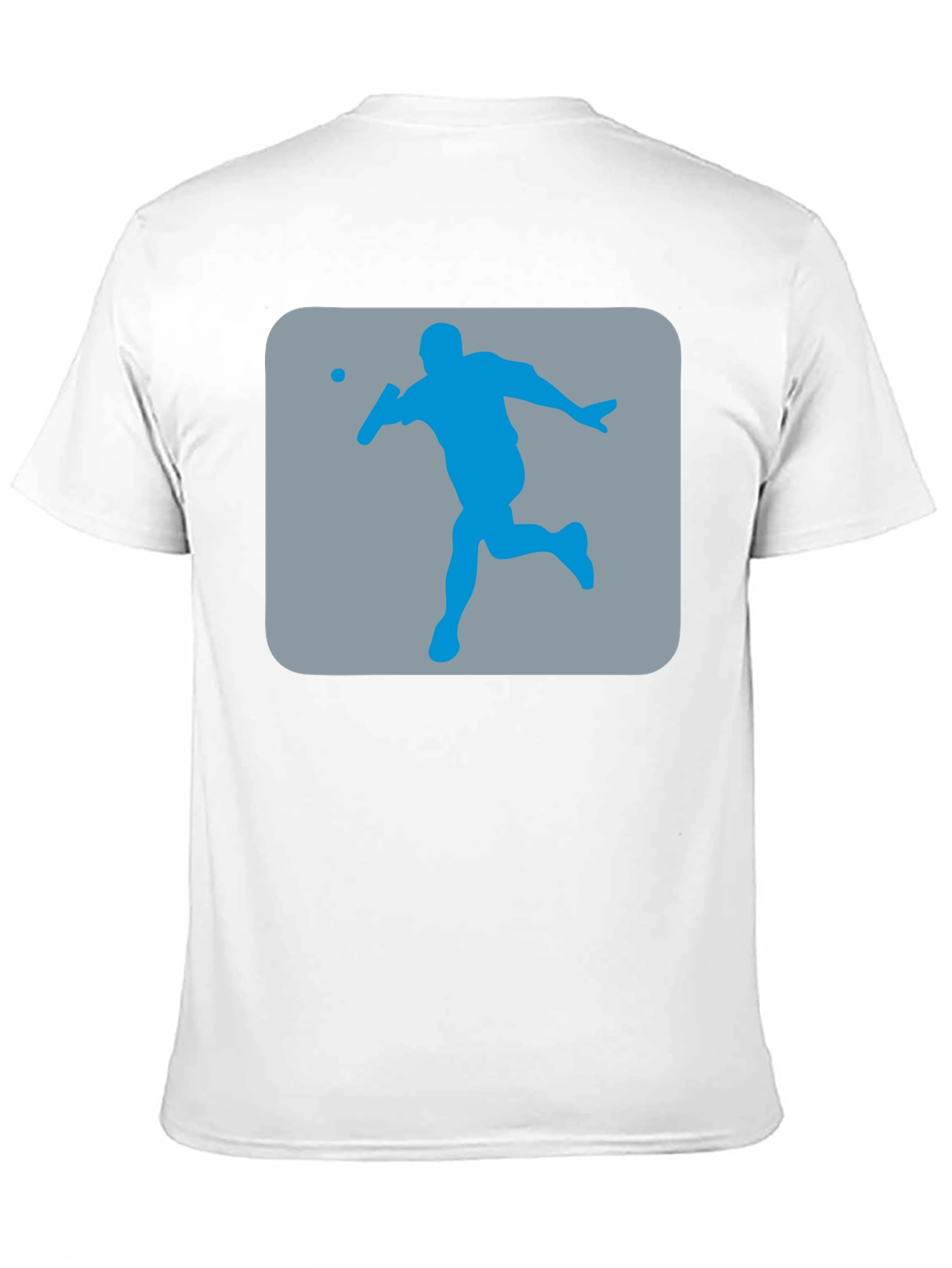 Squash Player Graphic T-Shirt - Black