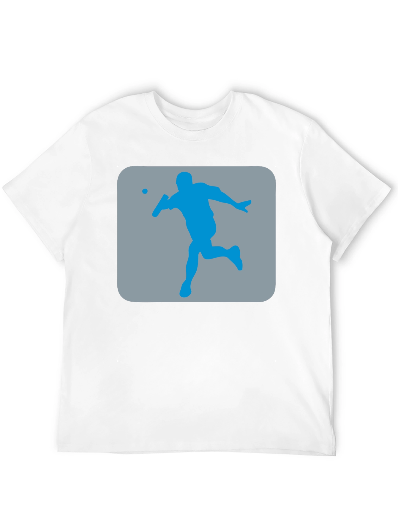 Squash Player Graphic T-Shirt - Black