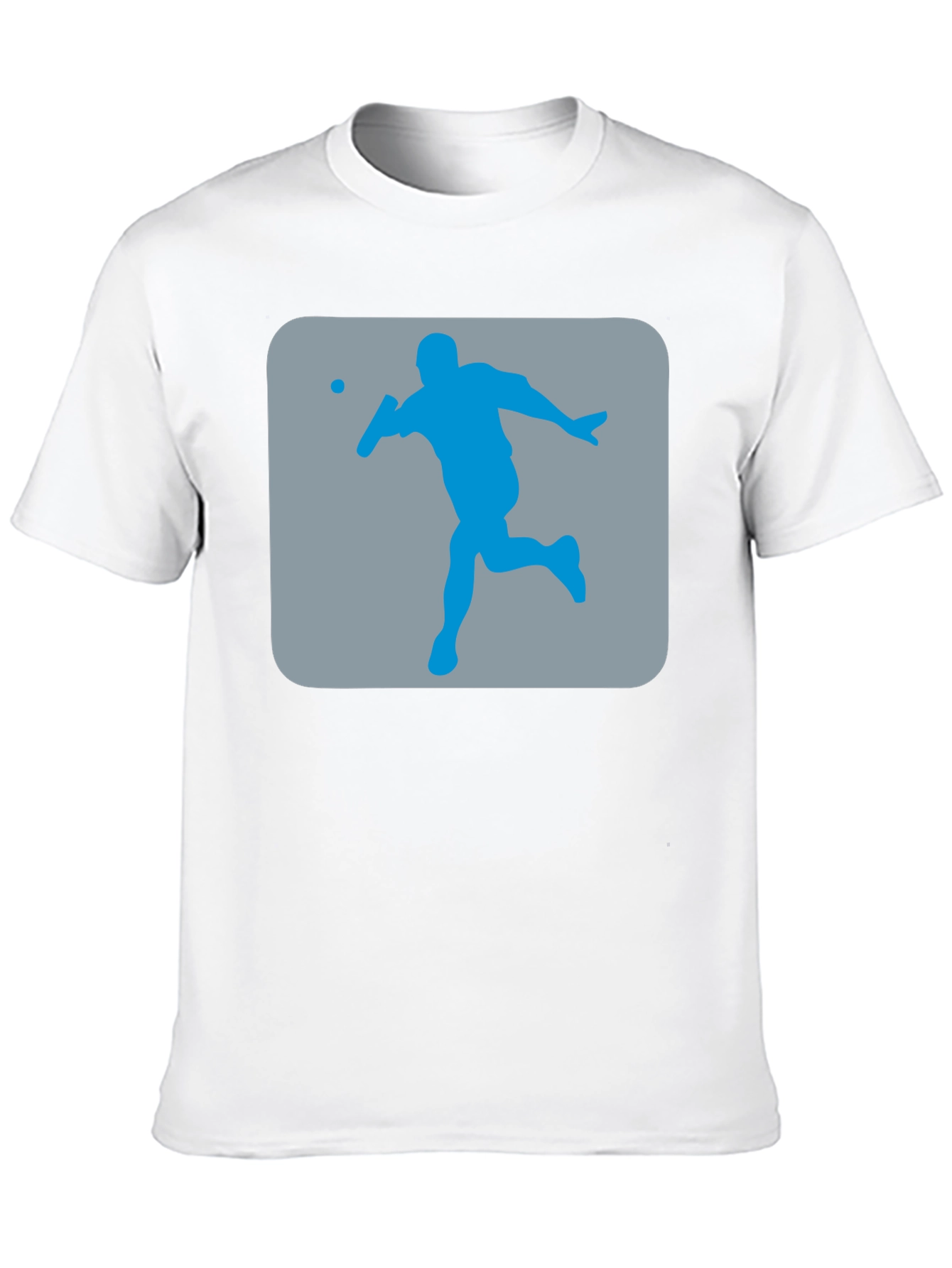 Squash Player Graphic T-Shirt - Black