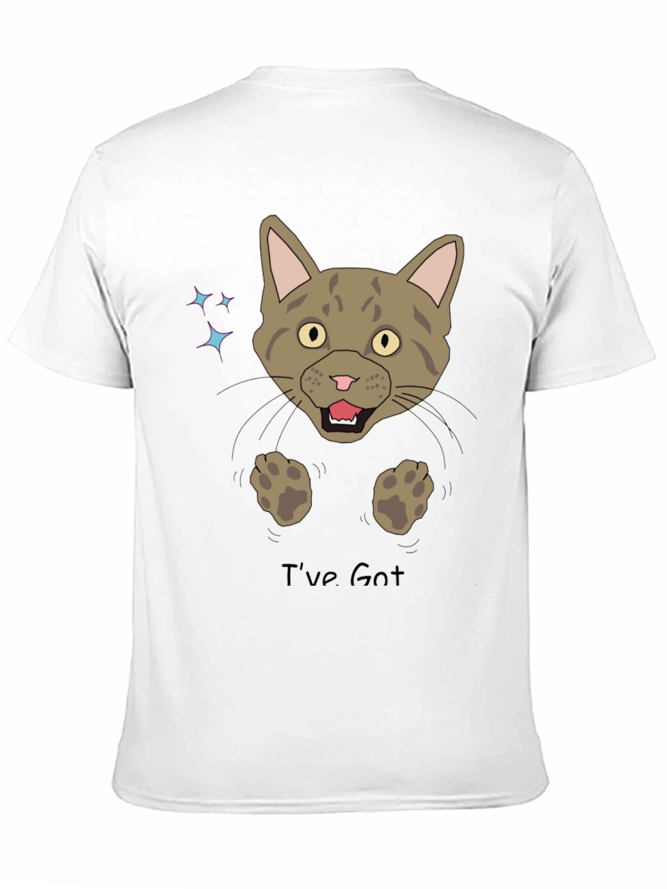 Funny Cat Graphic T-Shirt - Ive Got You!