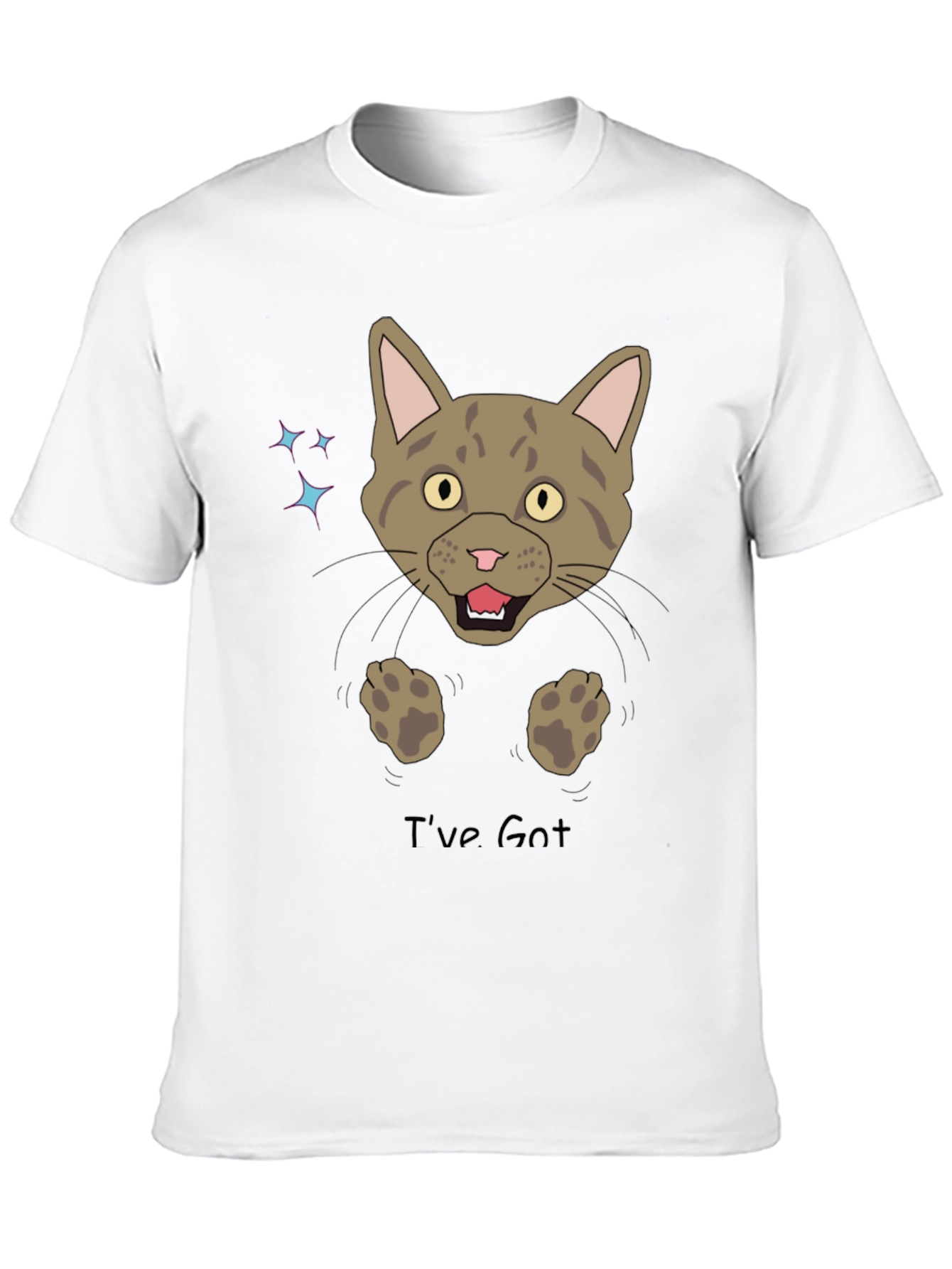 Funny Cat Graphic T-Shirt - Ive Got You!