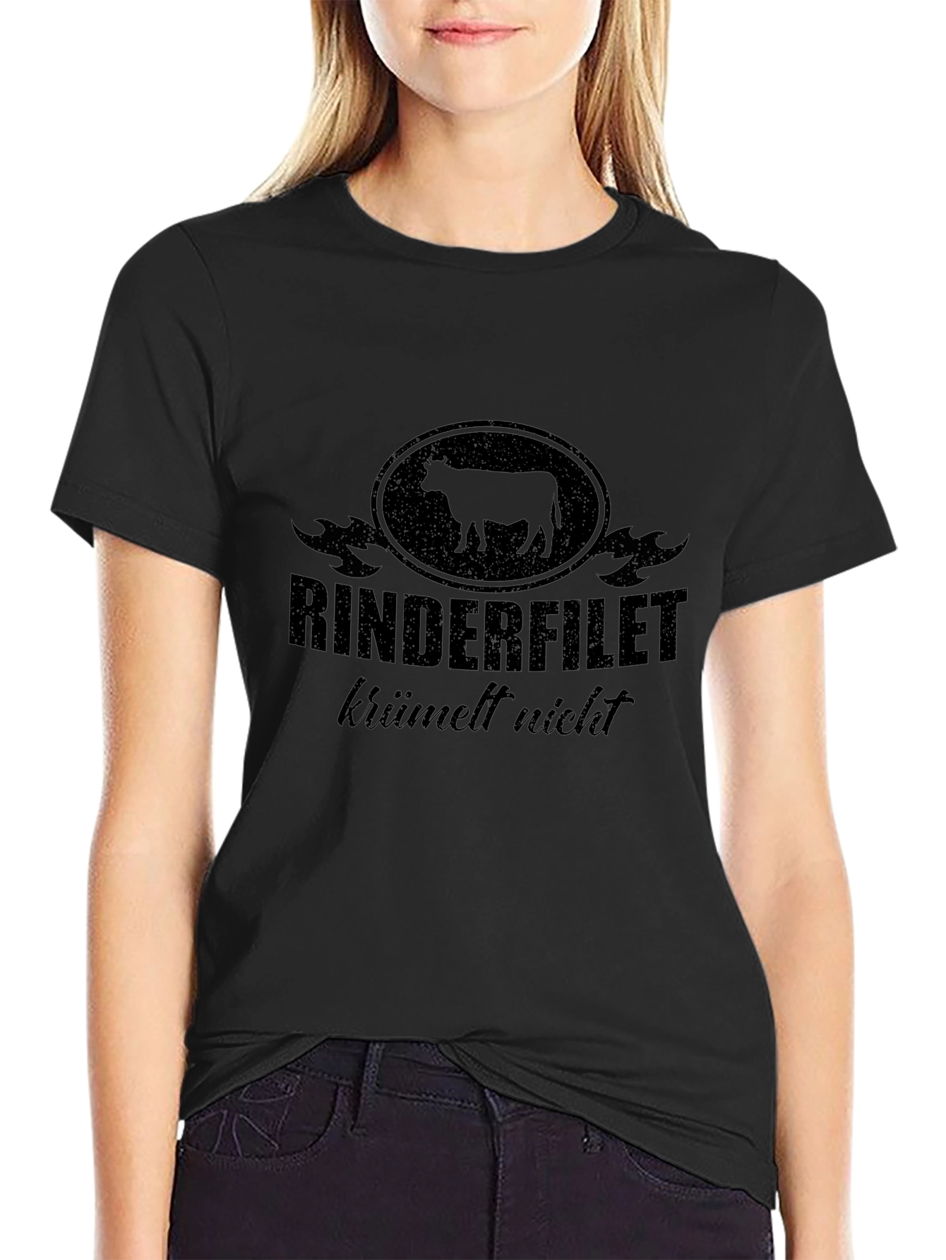Rinderfilet Krümelt Nicht Black T-Shirt