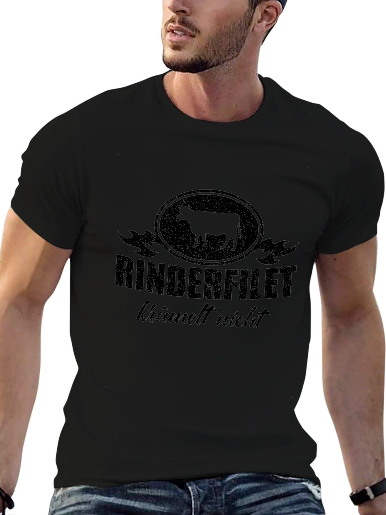 Rinderfilet Krümelt Nicht Black T-Shirt