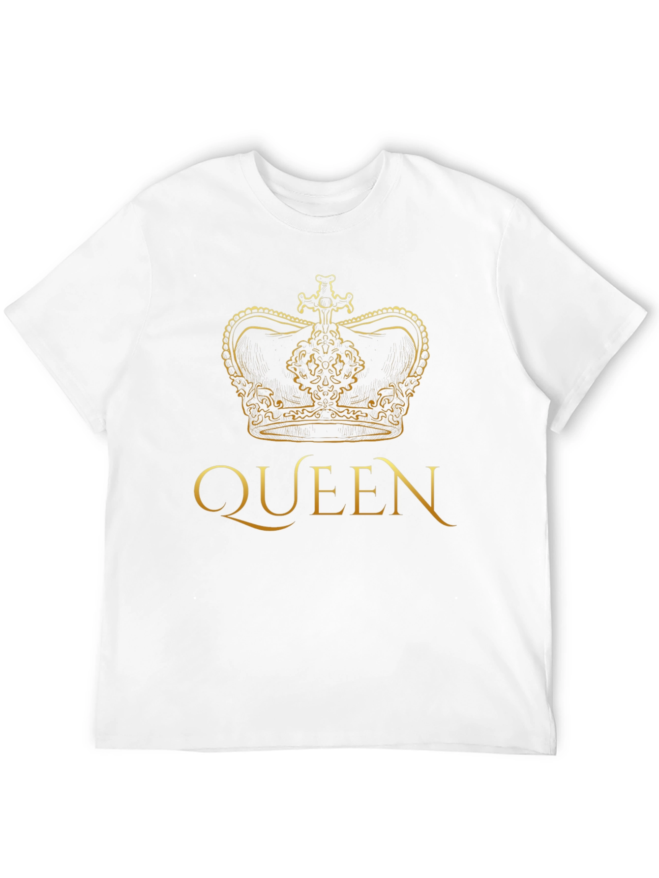 Queen Crown Graphic Tee - Black