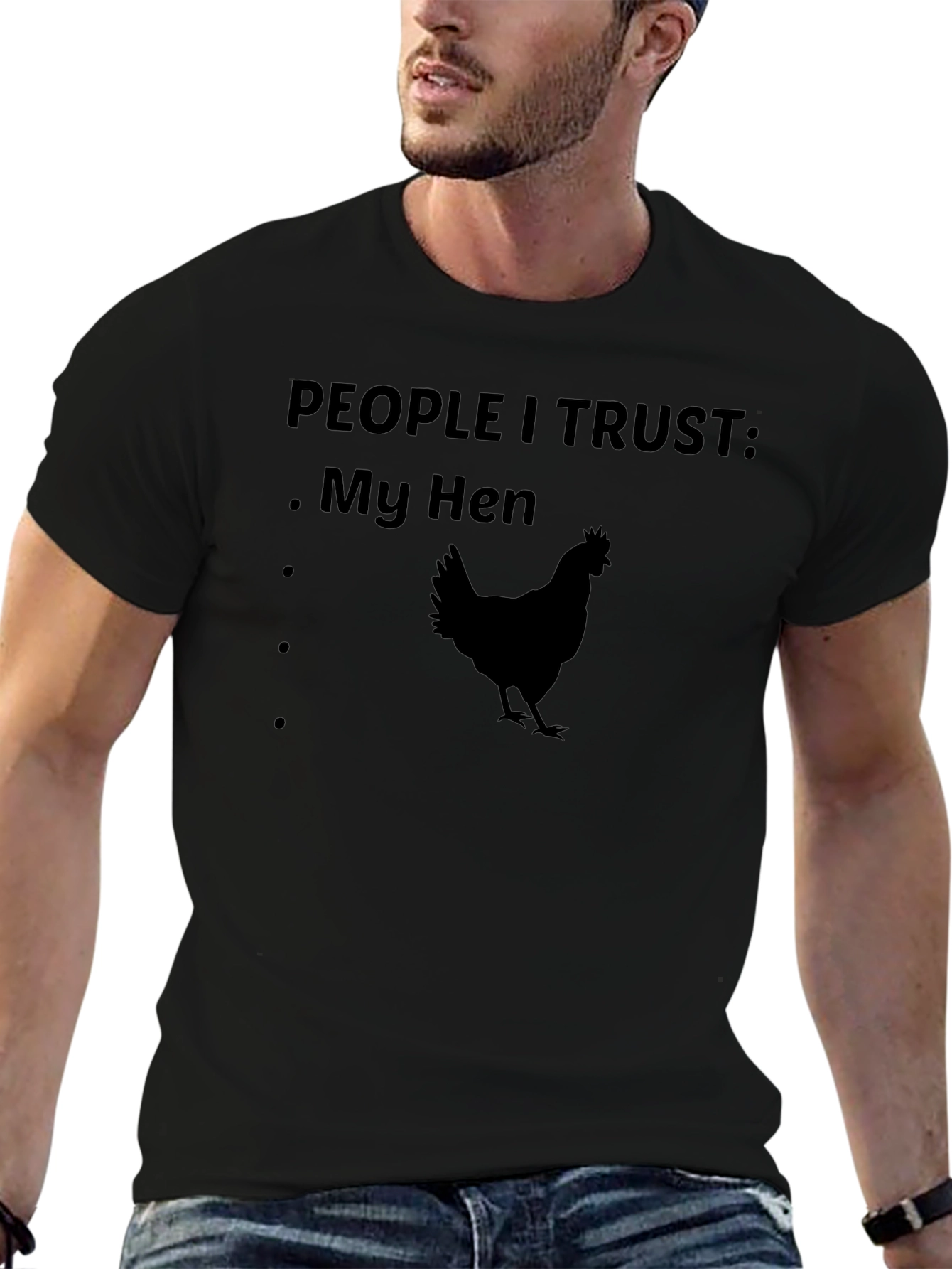 People I Trust: My Hen Graphic Tee - Black
