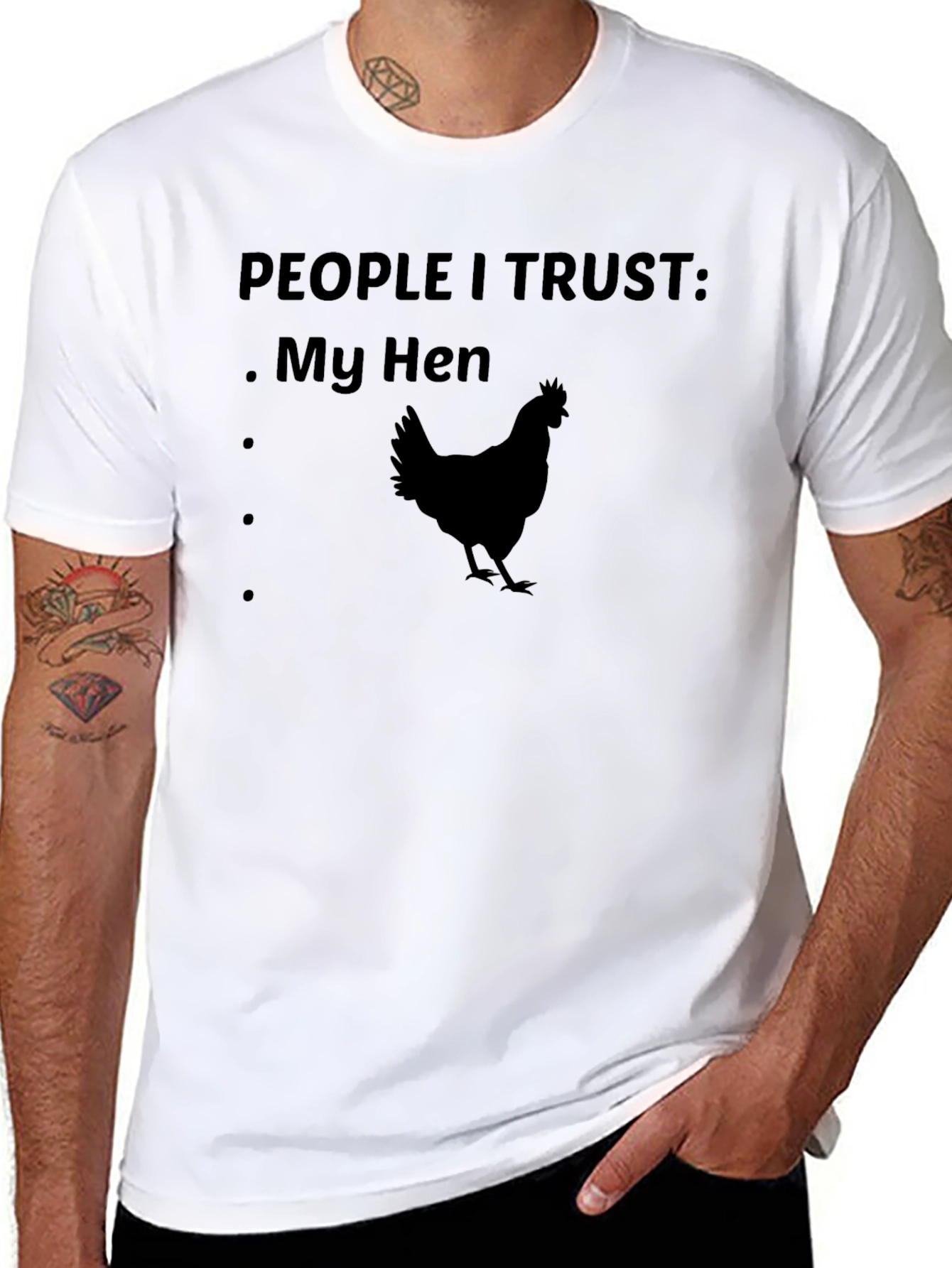 People I Trust: My Hen Graphic Tee - Black