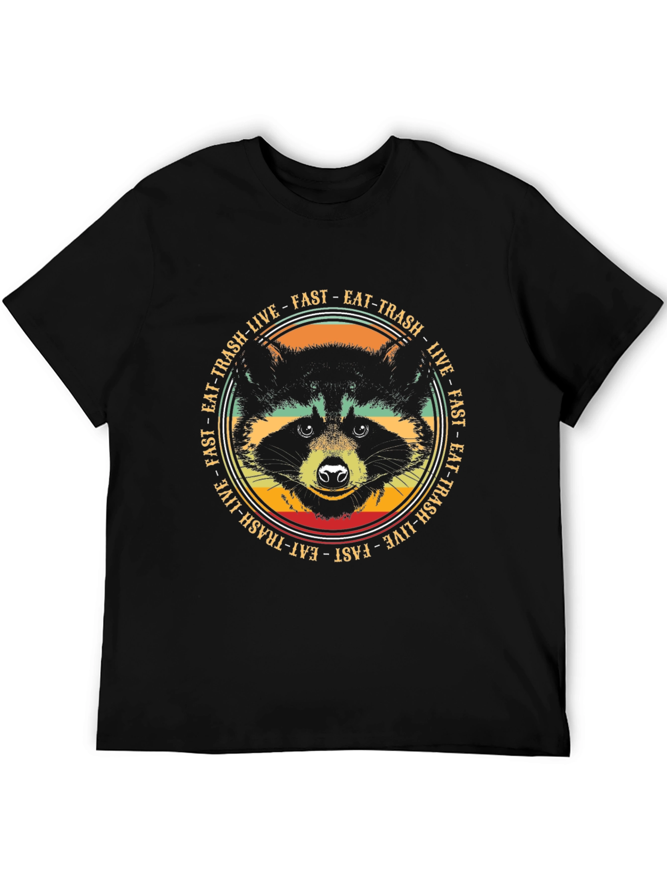 Eat Trash Live Fast Raccoon Graphic Tee
